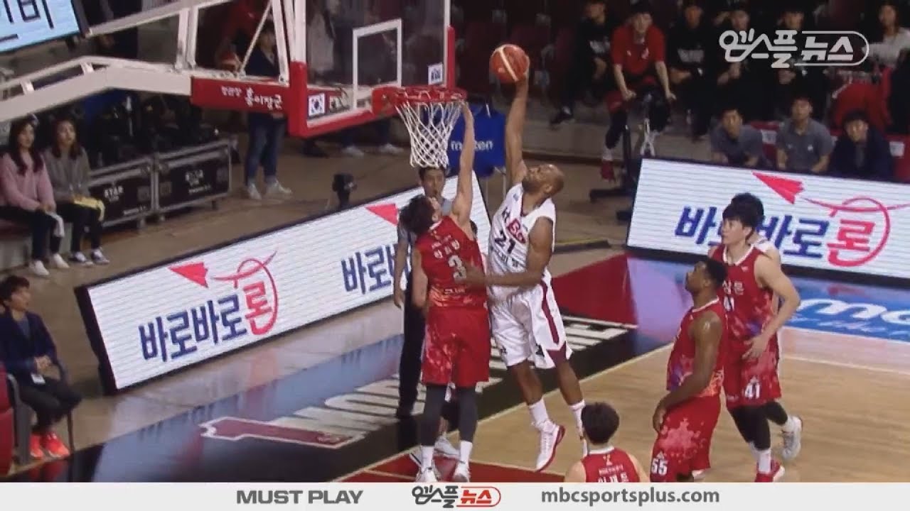 Leon Williams, Powerful one hand dunk | KGC vs  Sonicboom | 20171130 | 2017-18 KBL