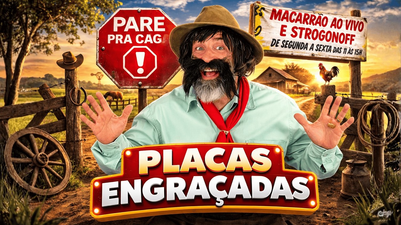 PLACAS ENGRAÇADAS | PROGRAMA BAGUAL DO GAUDÊNCIO