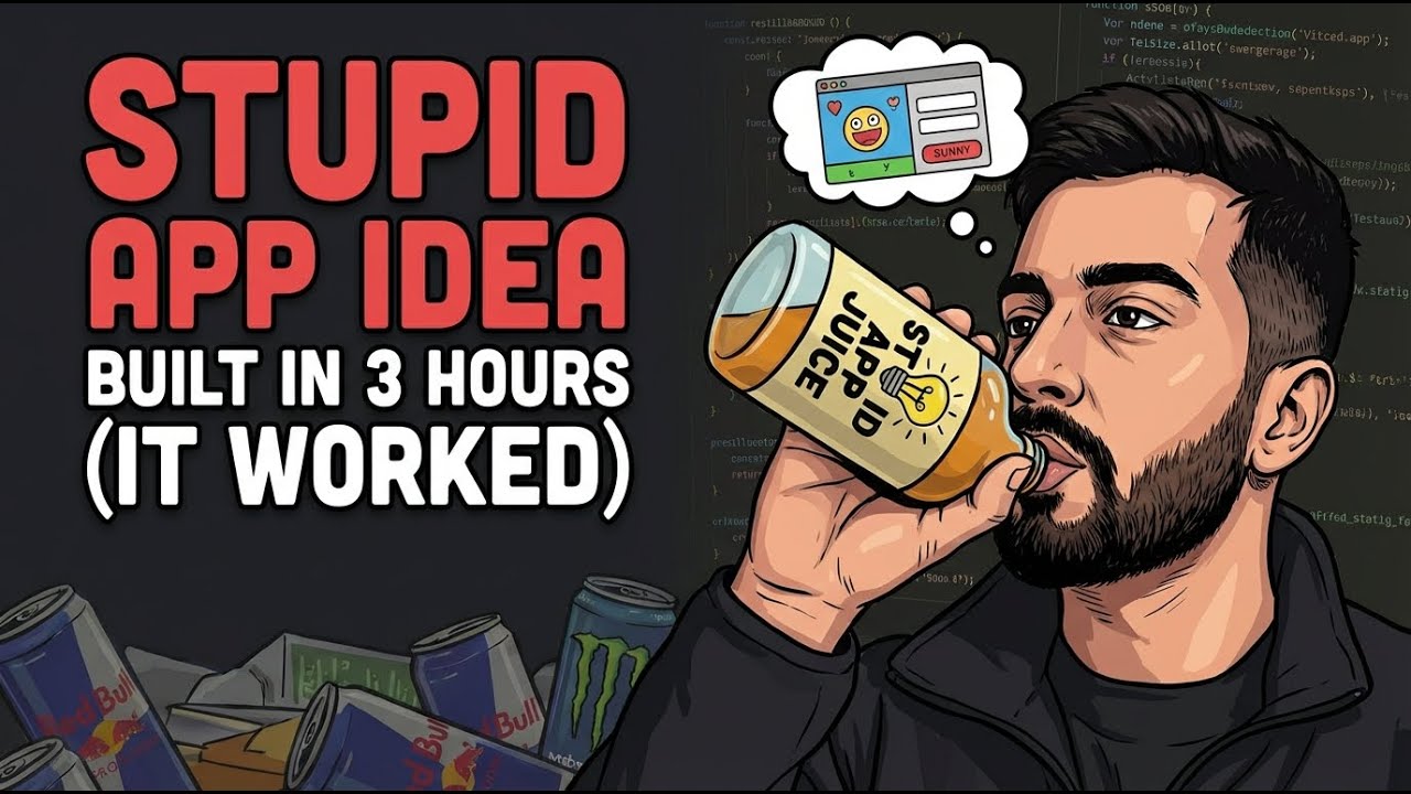 This Is the Most Stupid App Idea I Built in 3 Hours (It Worked)