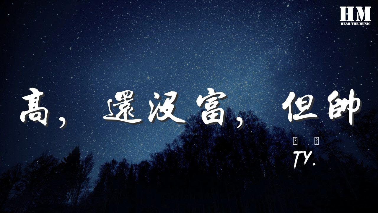 Ty. - 高，還沒富，但帥『我懂你對我們看不慣』【動態歌詞Lyrics】