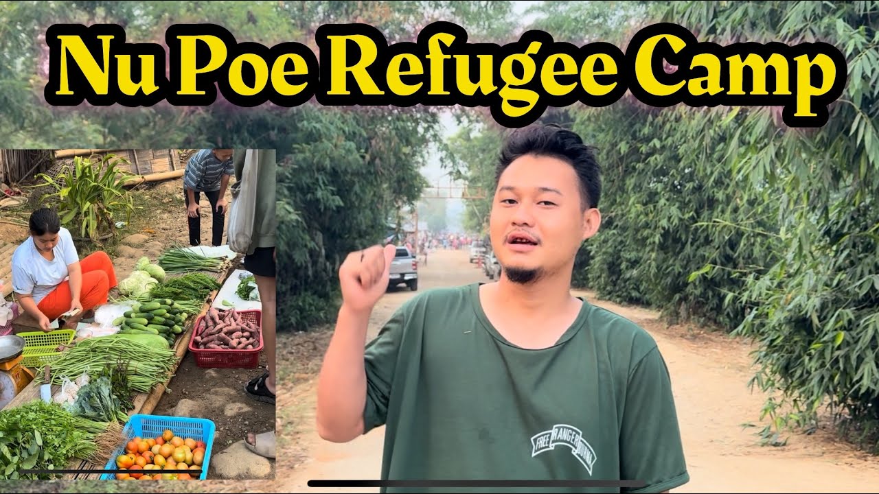 လဲၤပှ့ၤအီၣ်တၢ်လၢ်လၢနိၣ်ဖိဒဲကဝီၤ - Morning Market at Nu Poe Refugee Camp.