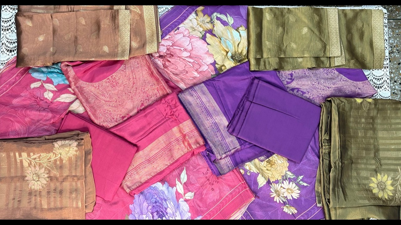 Restock|Premium Visciose Woven Silk Zari Suits🌹🌹For Order-☎️ 8506978162 I Free Delivery