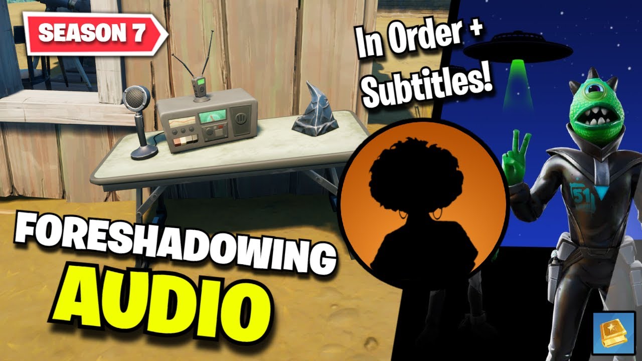 Fortnite | FULL Foreshadowing Radio IN ORDER & Subtitles - Season 7 Storyline!