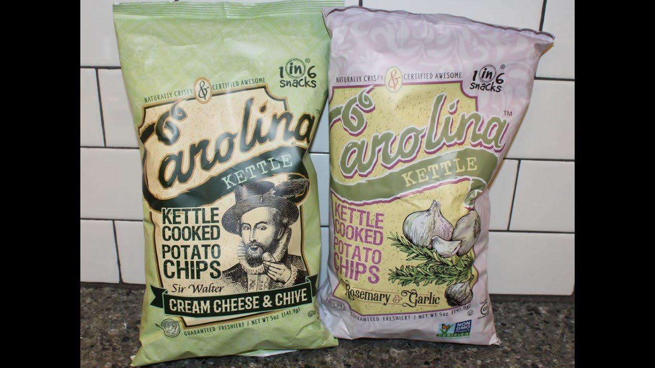 Carolina Kettle Potato Chips: Cream Cheese & Chive and Rosemary & Garlic Review