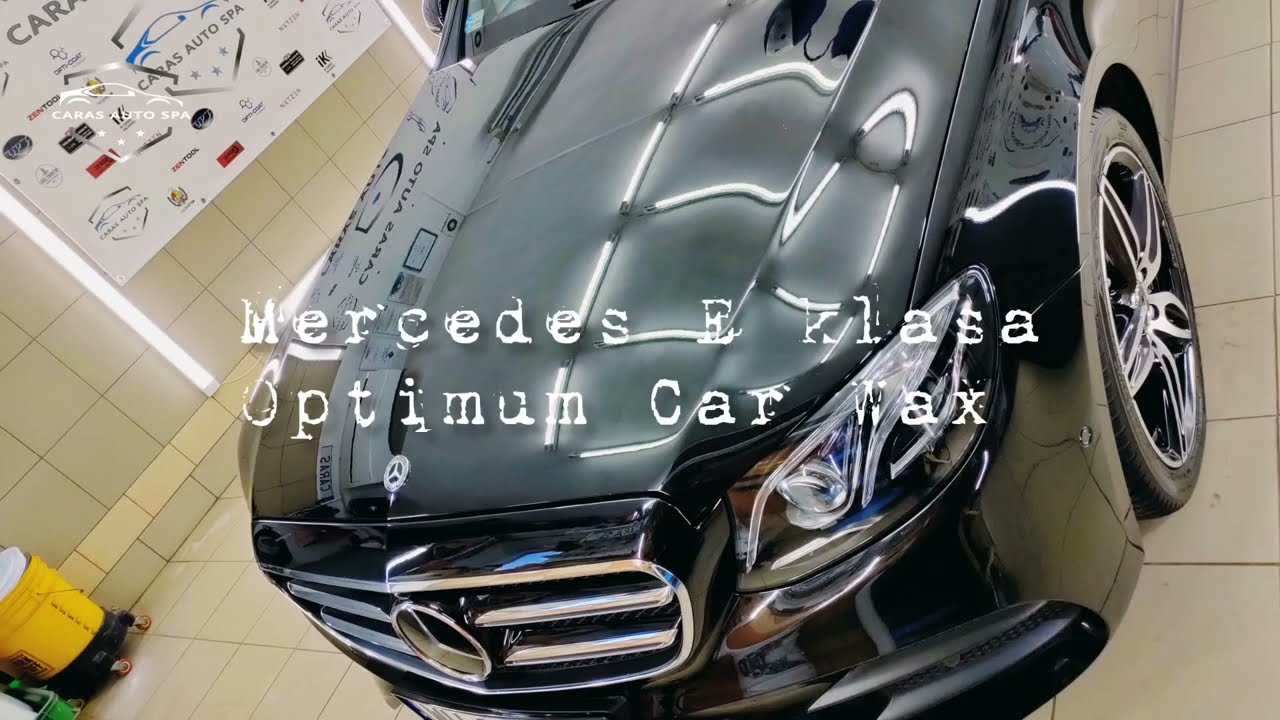 Mercedes klasa E - likwidacja rys oraz wykończenie Car Wax od Optimum.