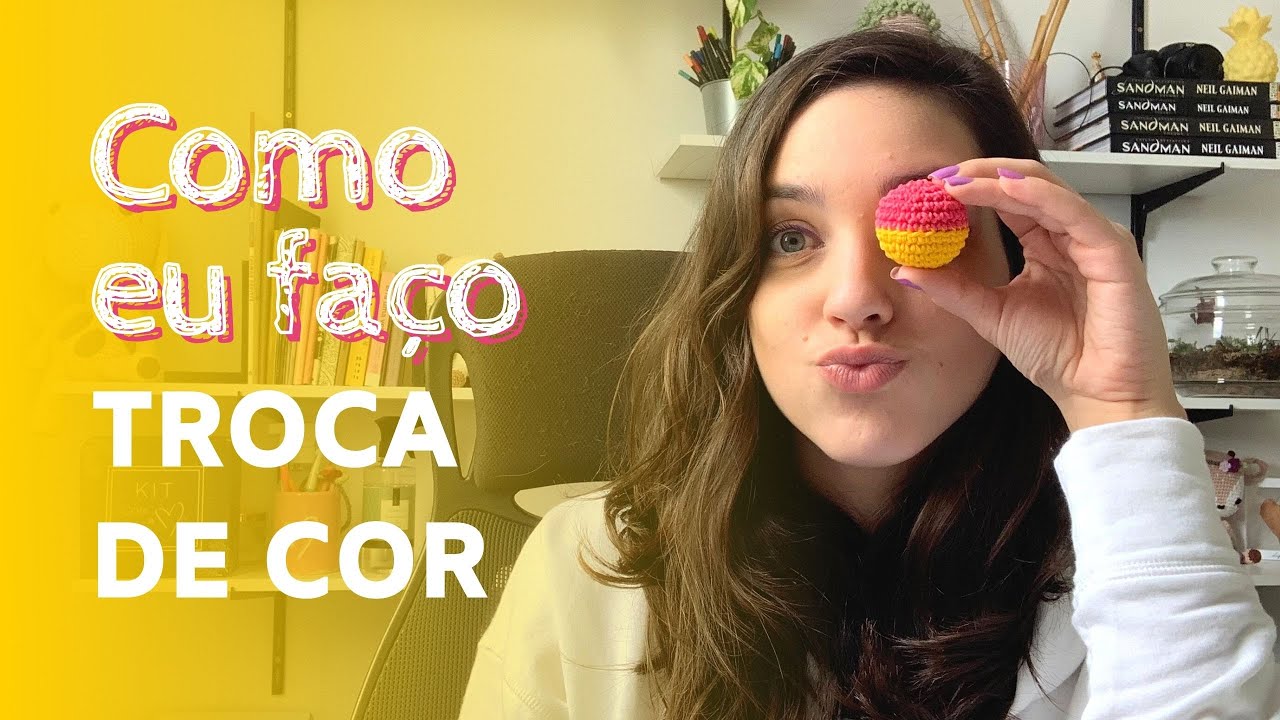 ✂️  A troca de cor que mais uso nos amigurumis!