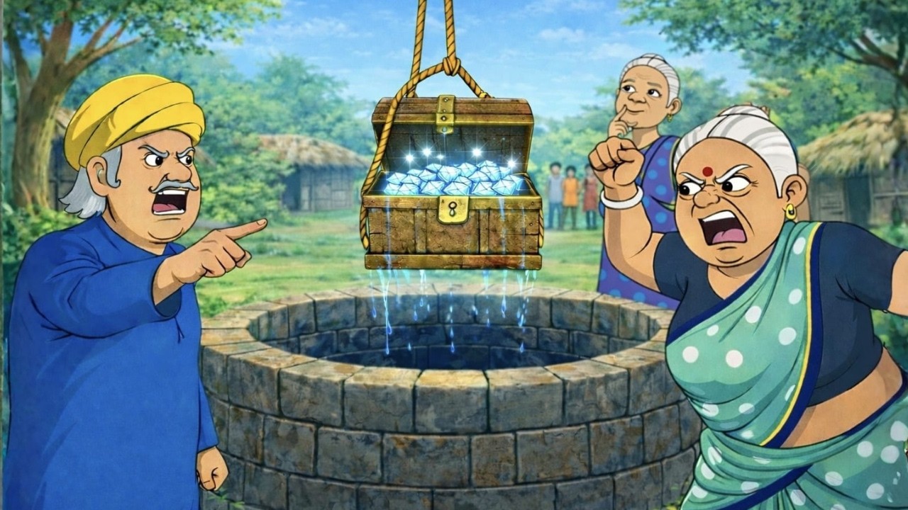 গ্রামের মাটির নিচে হীরা! কিন্তু চোর কে? || bangla cartoon || cartoon