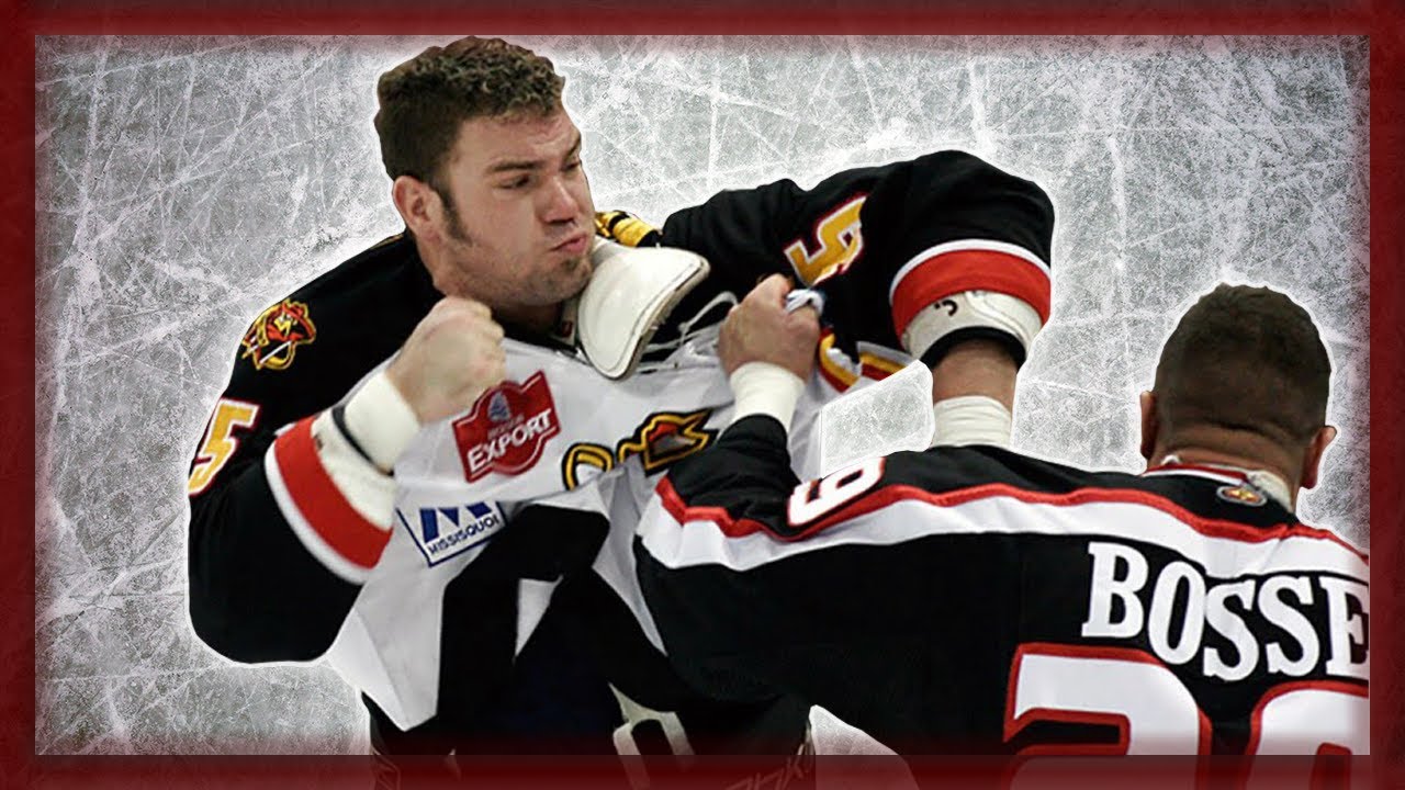 Battle Of The Hockey Enforcers - Dean Mayrand Vs Mike Sgroi