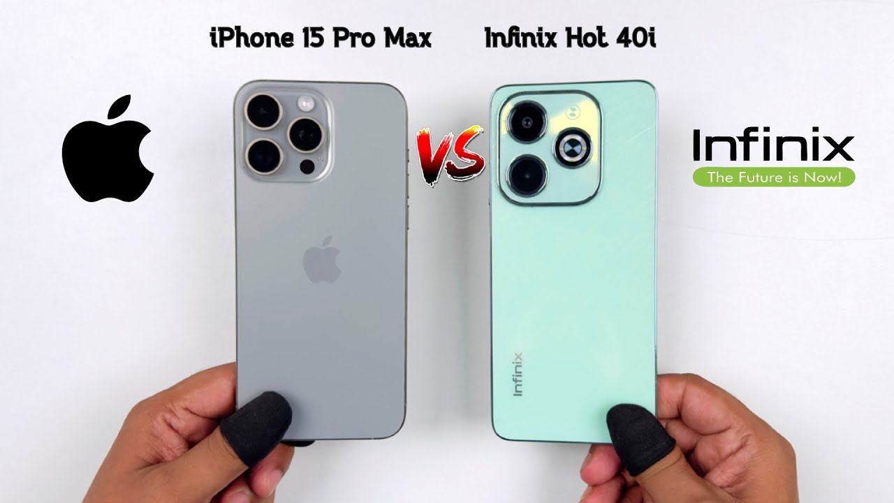 iPhone 15 Pro Max vs Infinix Hot 40i | Speed Test