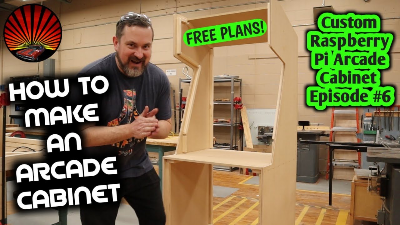 Custom Raspberry Pi Arcade Cabinet- Constructing the Cabinet Part 1. Episode #6