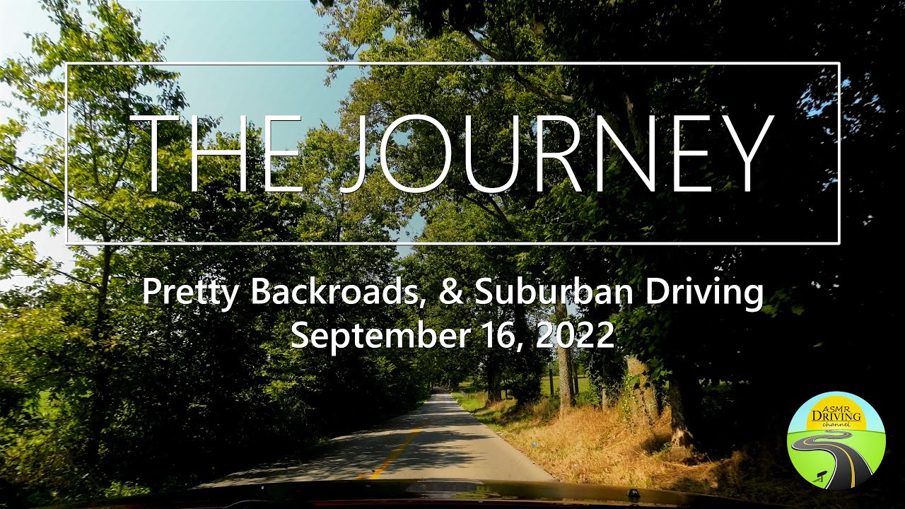 ASMR Driving 4k - Pretty Backroads, & Suburban Driving September 16, 2022