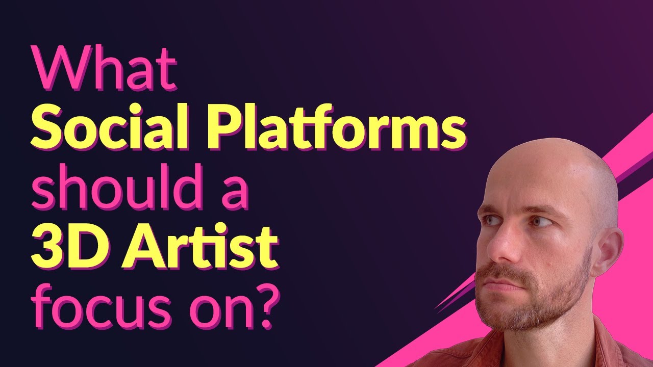 What social platforms should a 3D artist focus on?