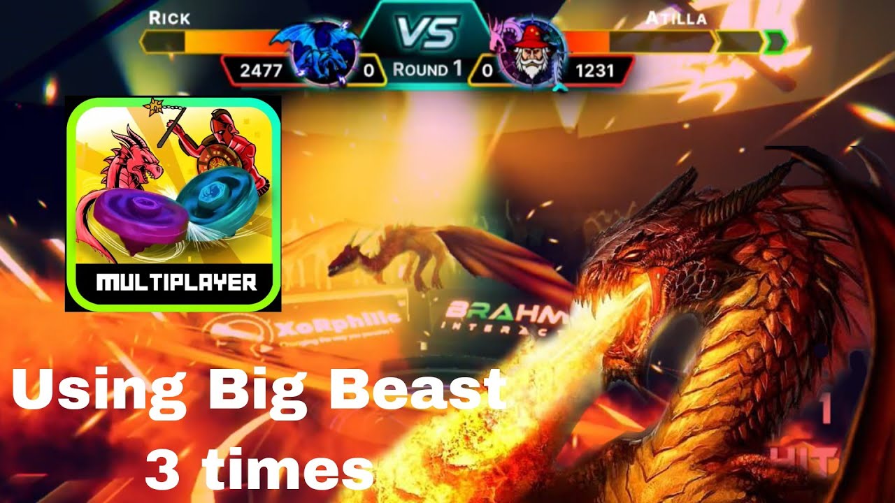 Bladers online multiplayer Gameplay | Using Big beast 3 times in 1 match
