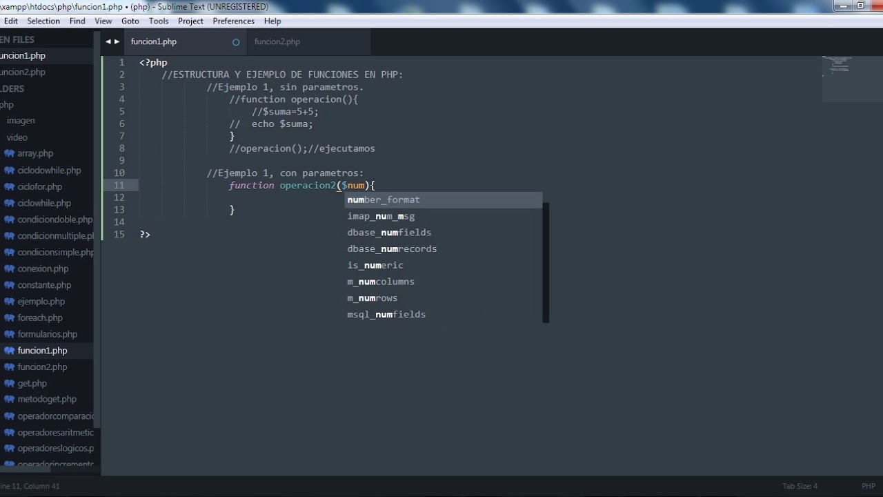 PHP 22 - Funciones en PHP / require e include
