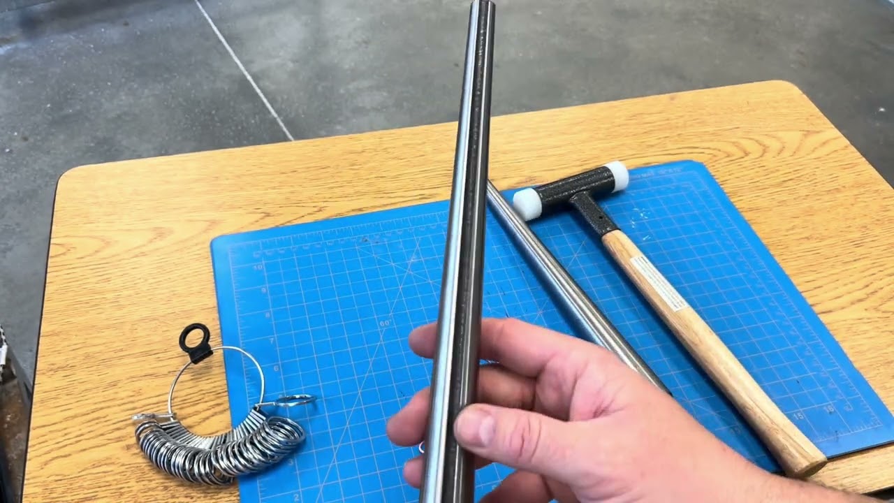 shaping a ring on a mandrel