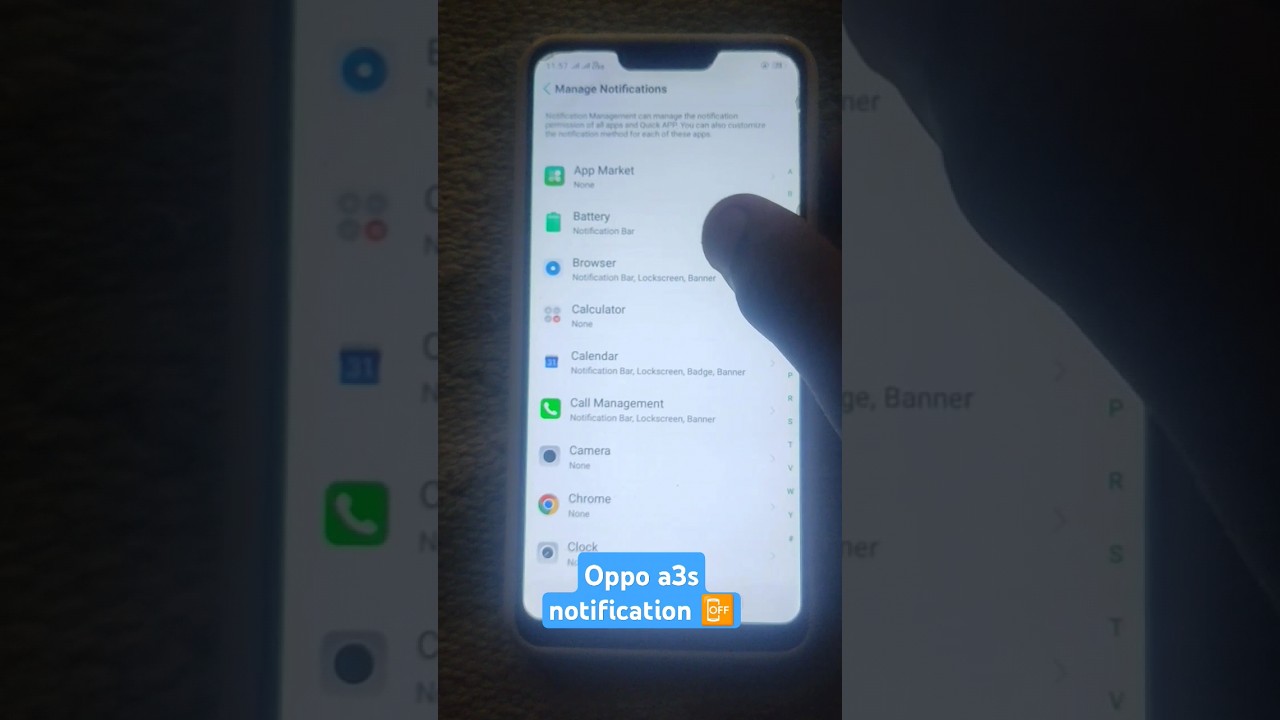 Oppo A3s Notification Off: Complete Tutorial | notification #notification