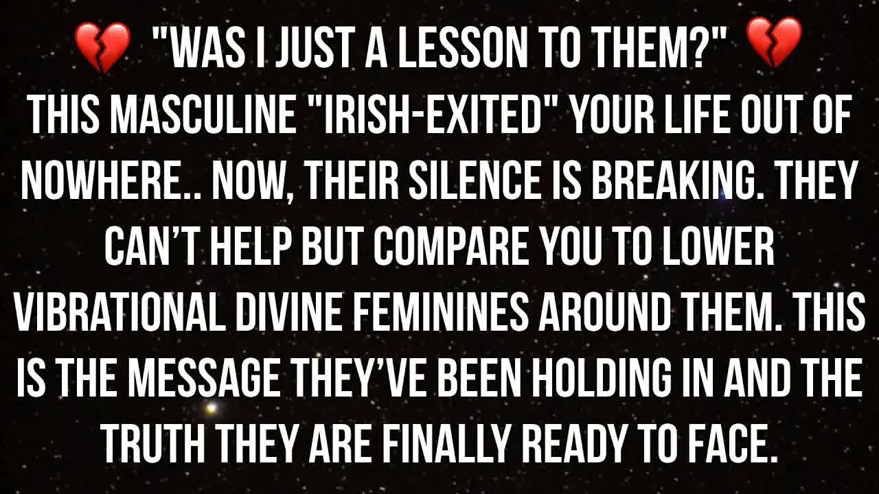 This Divine Masculine “Irish Exited” Without A Word… This Is What You Need To Know