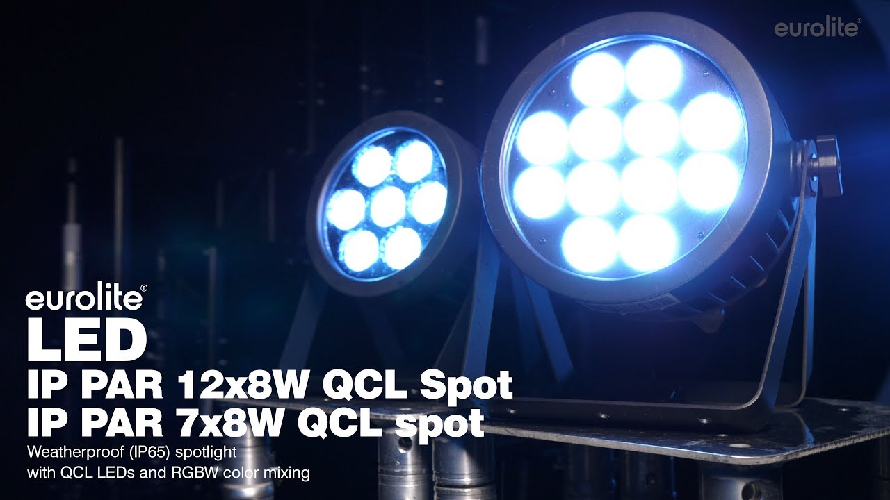 EUROLITE LED IP PAR 7x8W QCL Spot / EUROLITE LED IP PAR 12x8W QCL Spot