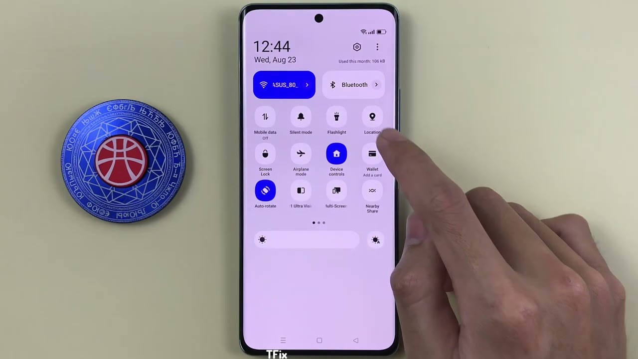 How to enable/disable Data Usage in notification drawer on OPPO Reno10 5G Android 13