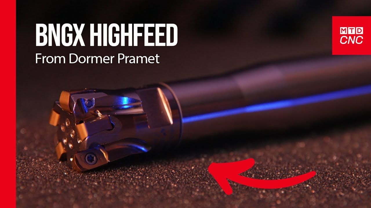 Reduce setup times with the BNGX high feed milling cutter from Dormer Pramet!