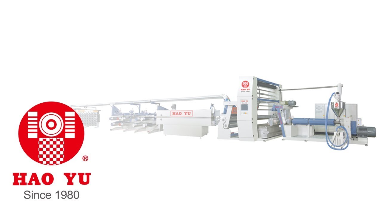 PP Flat Yarn Extrusion Line｜PP Flat Yarn Making Machine｜Raffia Tape Stretching Line Plant｜Hao Yu