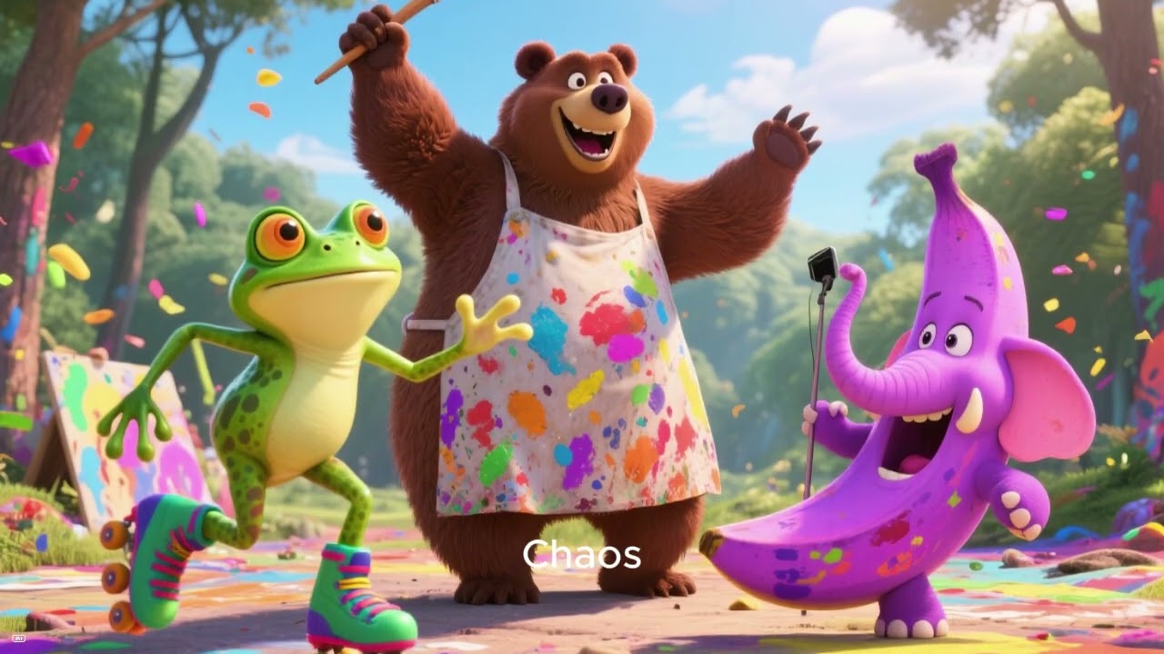 bear and the paints