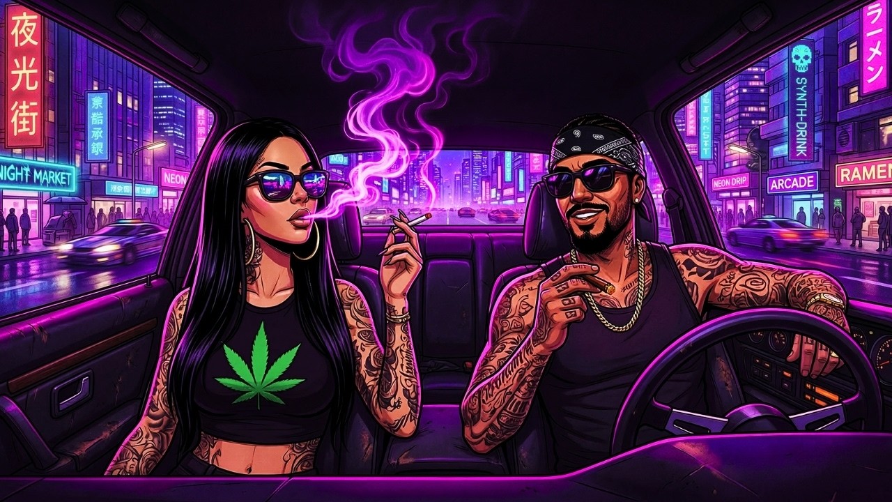 Neon Streets, Late Night Smoke — 420 Chill Rap & Bluesy Hip-Hop