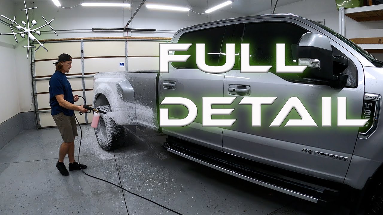 '21 Ford F-350 Dually Deep Cleaning & Full Interior Exterior Transformation #prey4snow