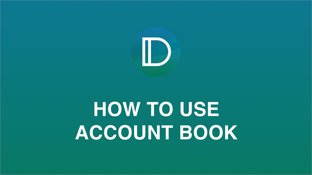How to use ACCOUNT BOOK application | Quick Tour | Money Management