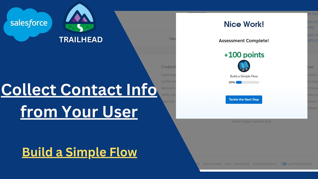Collect Contact Info from Your User | Build a Simple Flow | Trailhead / Salesforce