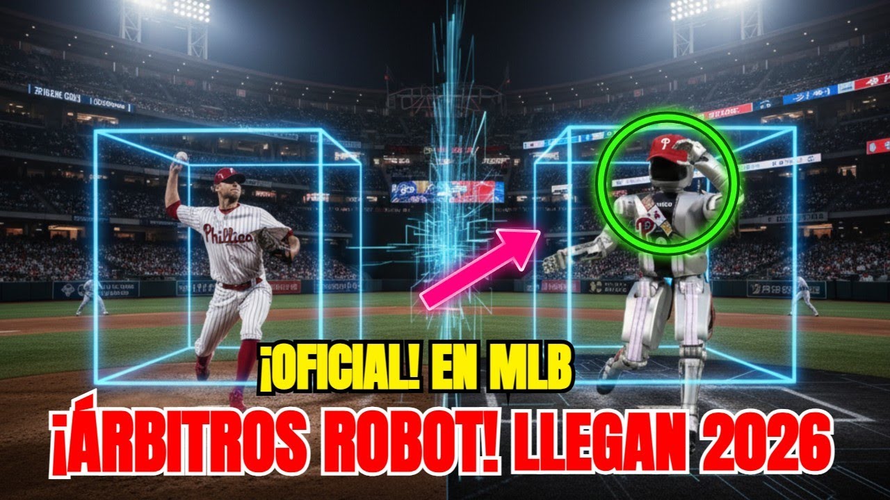 ¡OFICIAL! Árbitros ROBOT llegan a MLB en 2026: ¿Qué CAMBIA?