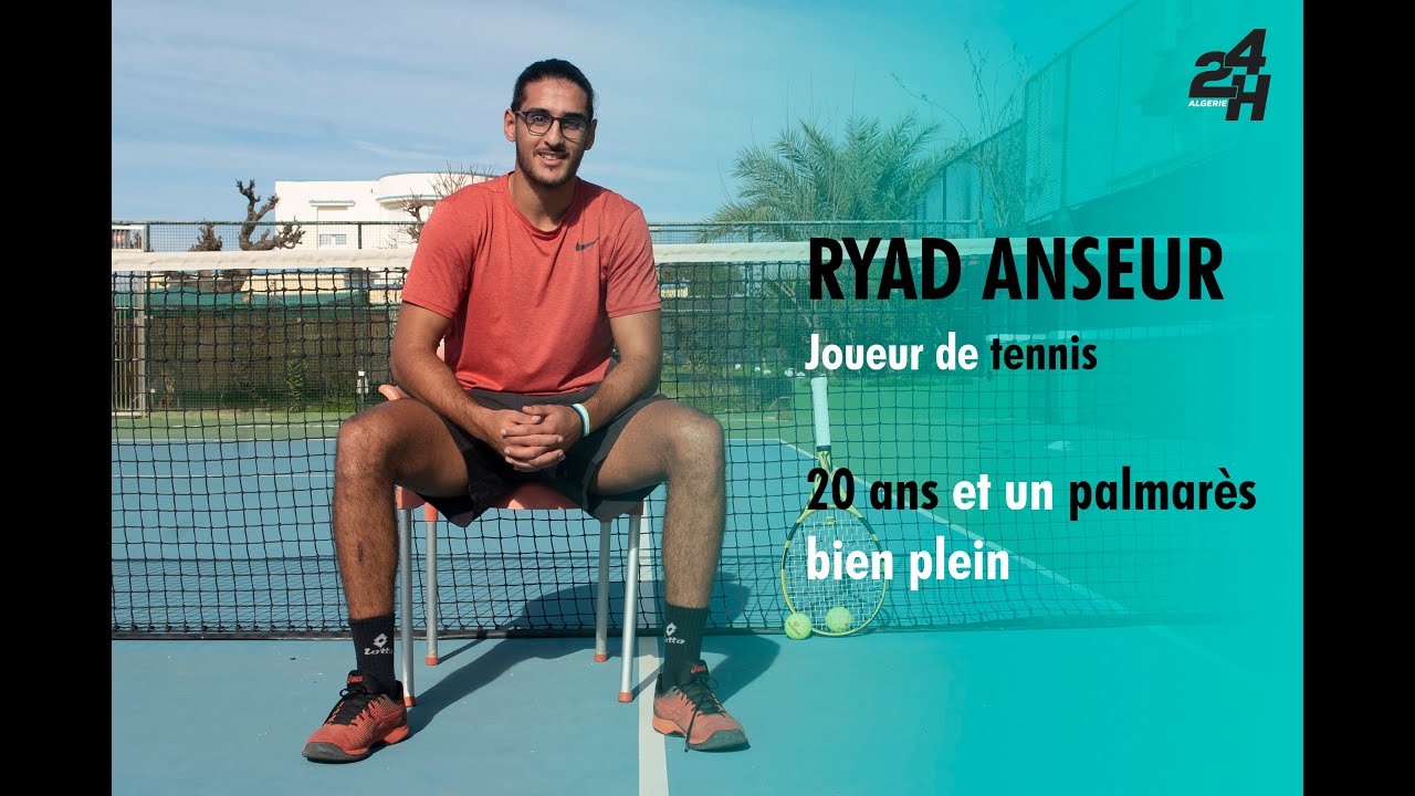 Ryad Anseur, joueur de tennis, 20 ans et un palmarès déjà tout plein