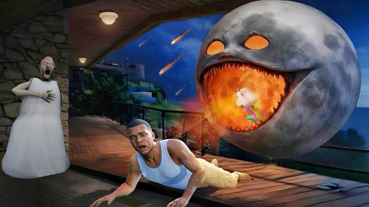 Franklin saves his family from The Strange Moon