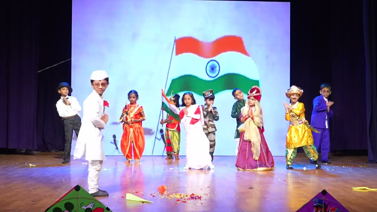 United Colours of India | Patriotic Song | Ganganagar Kidscastle Preschool | UDAAN 2025