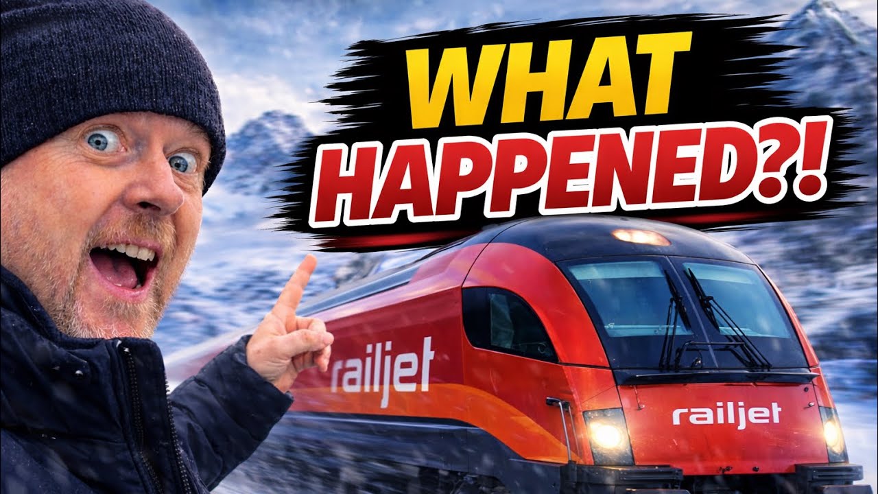 Первый класс на поезде &Ouml;BB Railjet через Альпы &mdash; но что-то пошло не так.