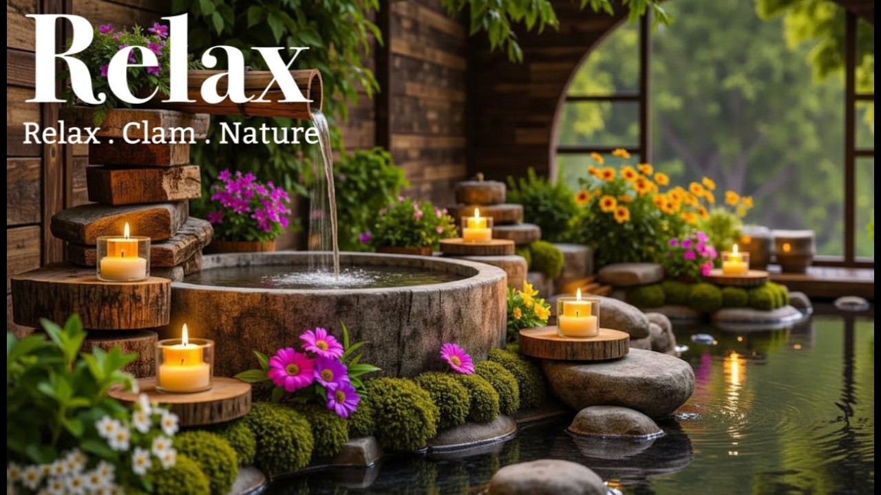 Relaxing Piano with Flowing Water Sounds 🌿 Deep Healing to Release Stress,