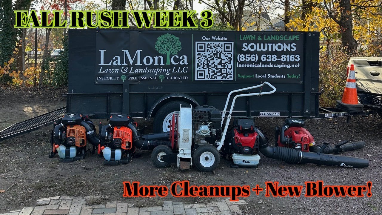 Huge Cleanups | New Blower | Unpredictable Weather | LaMonica Lawn & Landscaping