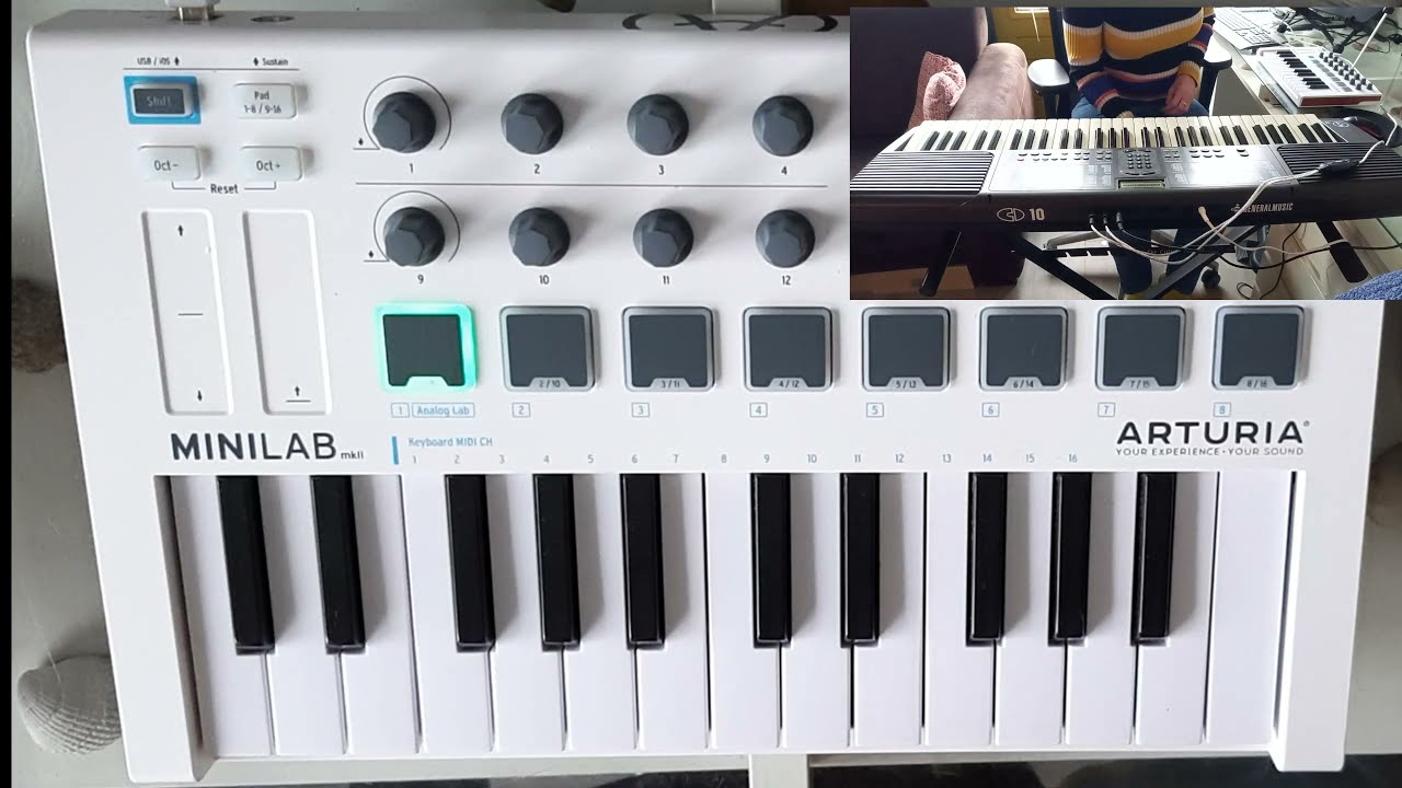Final Countdown - Europe | 100 subs | Live MIDI looping cover - Arturia Minilab MK2