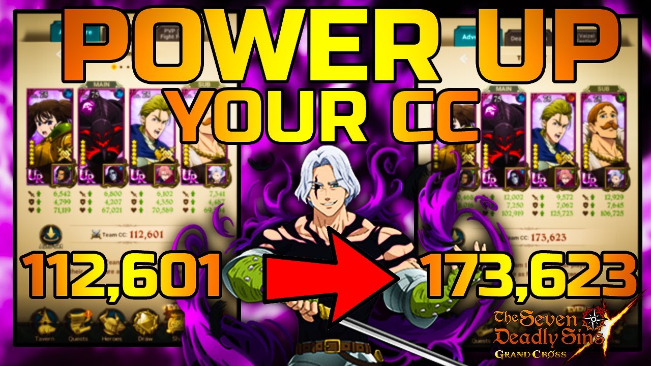 POWER UP YOUR CC!! EVERYTHING YOU NEED TO KNOW TO BREAK 170K | SEVEN DEADLY SINS GRAND CROSS