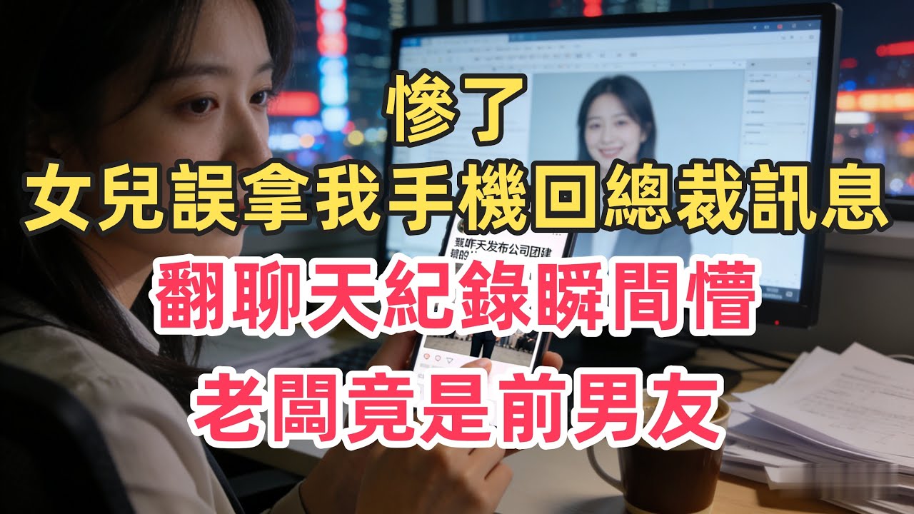 慘了！女兒誤拿我手機回總裁訊息，翻聊天紀錄瞬間懵：老闆竟是前男友