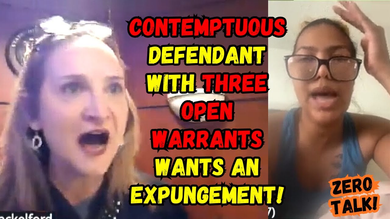 Judge is Stunned by the Contemptuous Attitude of Woman Seeking an Expungement With THREE Warrants!