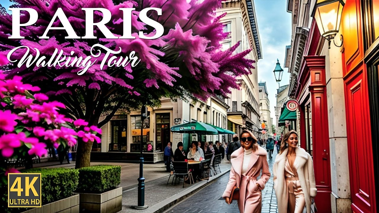 Virtual Walk in the Heart of Paris - 4K-HDR with Captions