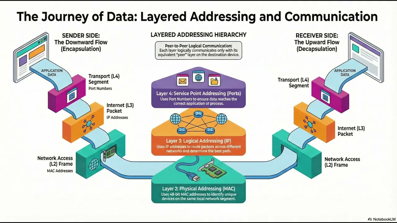 The Journey of Data : Layered Addressing and Communication