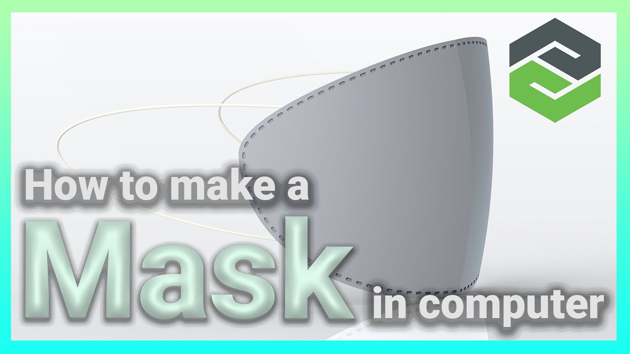 PTC Creo | How to make a Mask in computer  | Mask 3D Modeling | 크레오 마스크 모델링