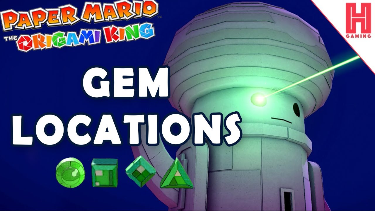 All 4 Ancient Slabs (Towers) Gem Locations  - Paper Mario - The Origami King