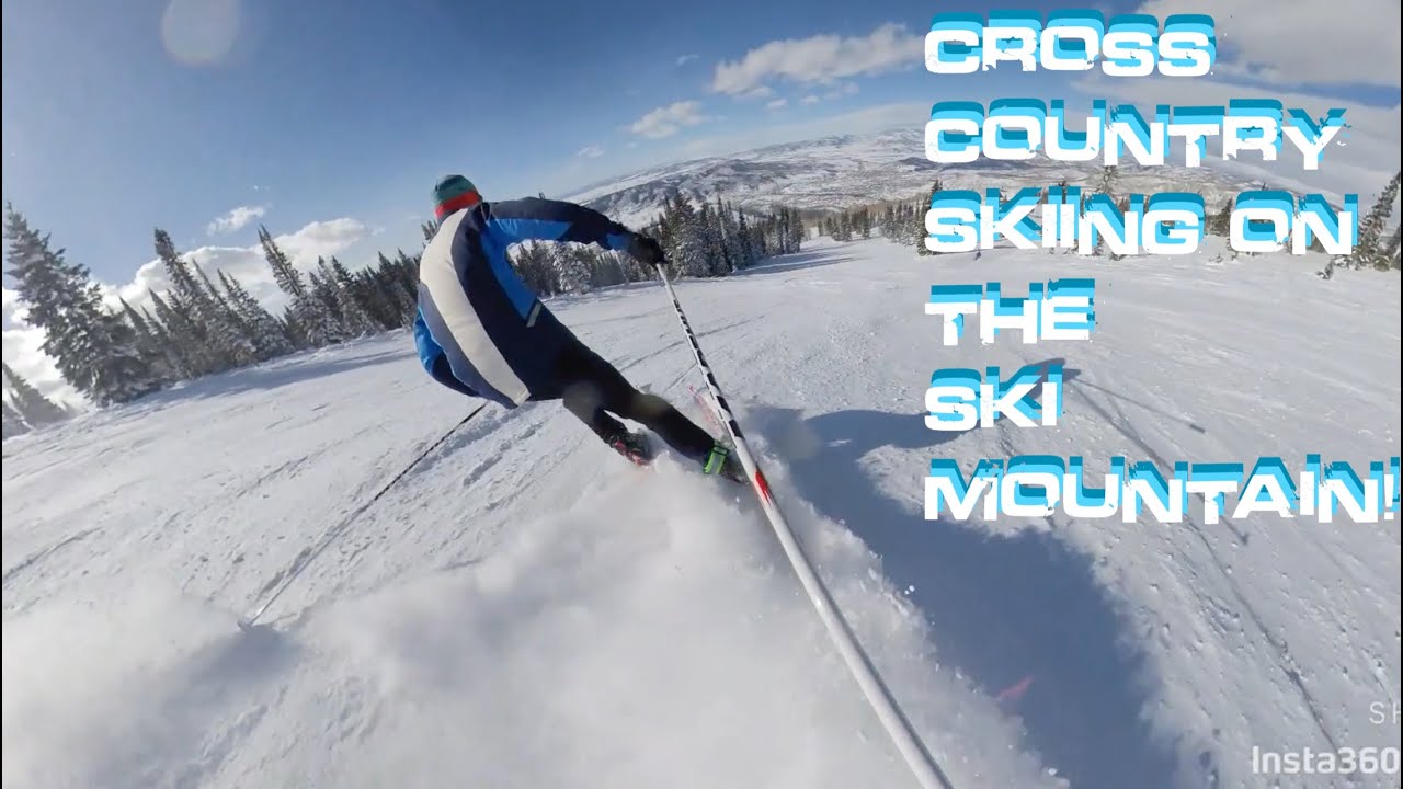 DOWNHILL SKING on Cross country skis!!//Ski Vlog 3 part 1