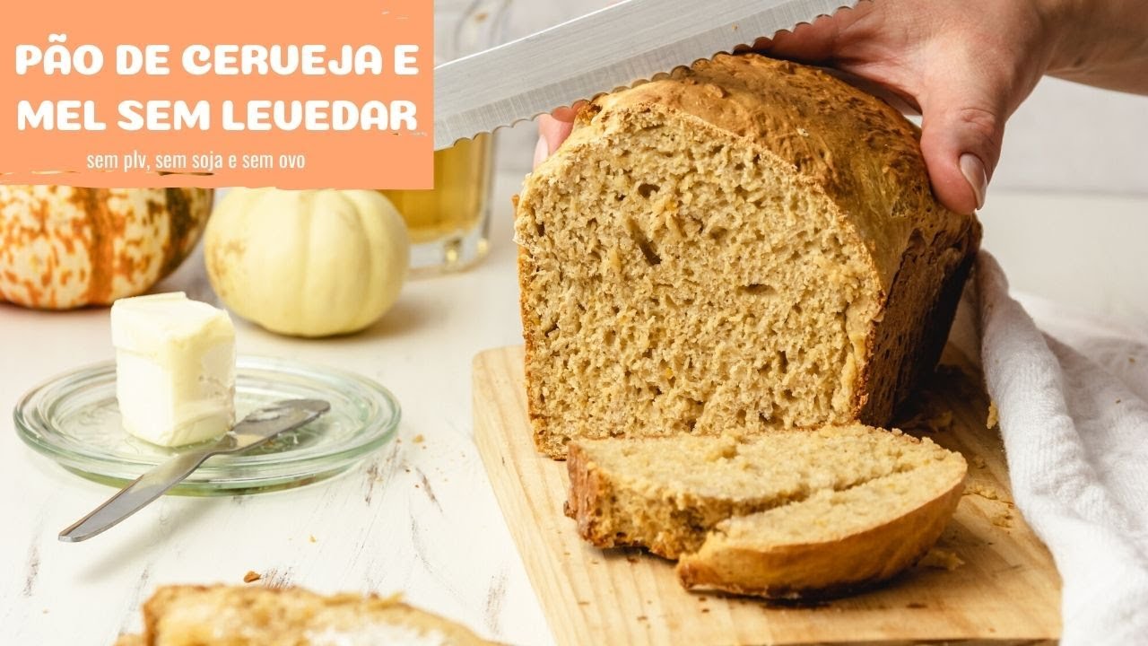 Pão de cerveja e mel sem levedar -  sem plv, sem, frutos secos nem soja