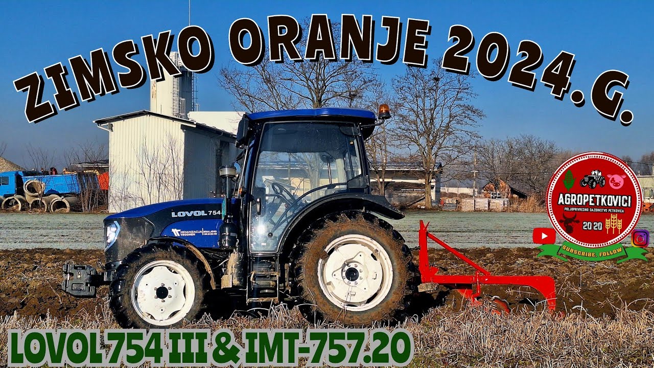 Zimsko oranje 2024! Lovol 754 & IMT-757.20