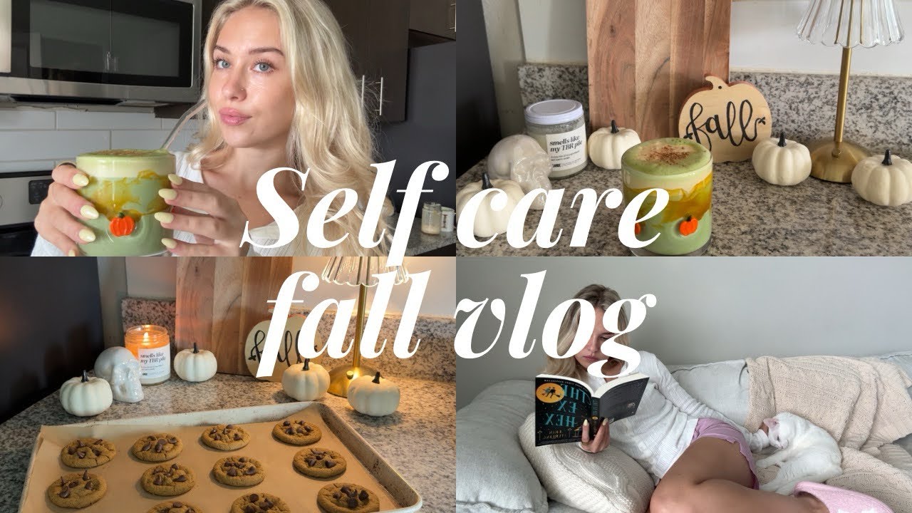 Cozy Self Care Vlog 🎃 Fall Baking, Slow Living & Romanticizing Autumn