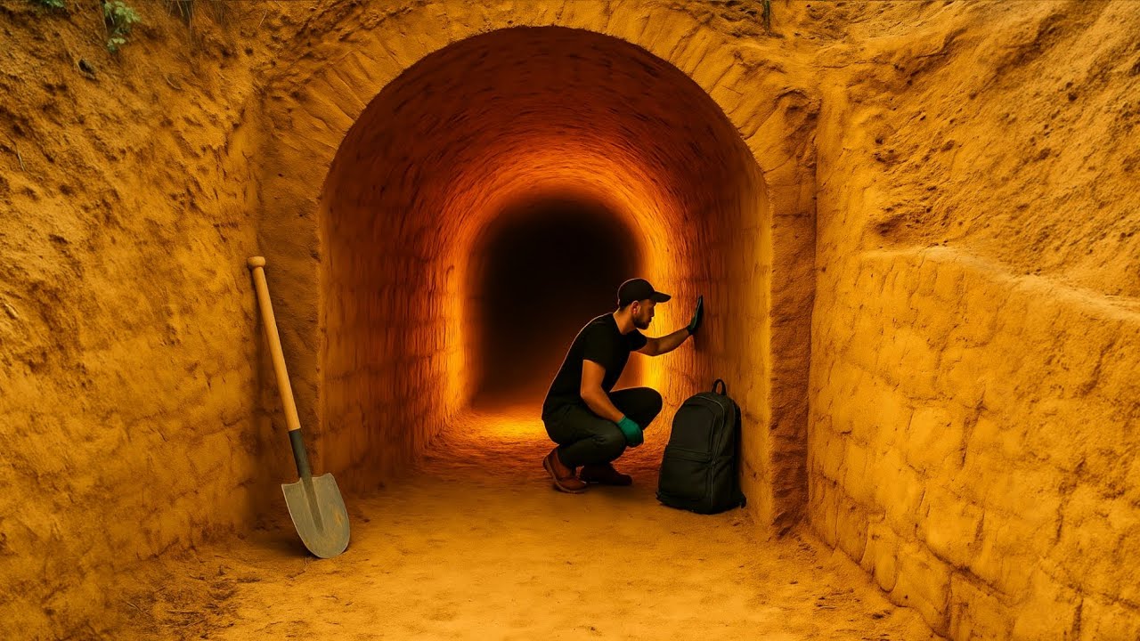 Digging a Secret Underground Tunnel – Extreme Bushcraft Survival